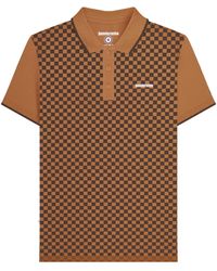 Lambretta - Two Tone All-Over Print Polo Shirt (Tobacco) - Lyst