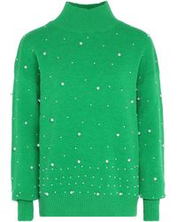 faina - Pullover Mit Perlen Damen - Lyst