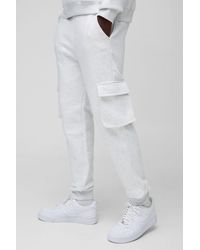BoohooMAN - Basic Skinny Fit Cargo Sweatpants - Lyst