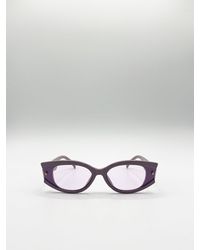 SVNX - Oval Rectangular Vintage Sunglasses - Lyst