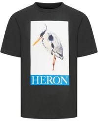 Heron Preston - Bird Painted Print T-shirt In Zwart - Lyst