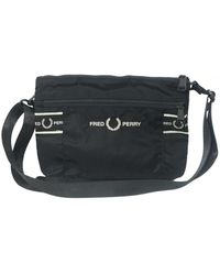 Fred Perry - Graphic Tape Black Satchel - Lyst