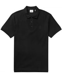 Burberry - Branded Circle Logo Black Polo Shirt - Lyst