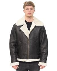 Infinity Leather - B3 Aviator Real Sheepskin Flying Jacket-Oxford - Lyst