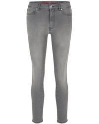 HUGO - 932 Slim-fit Jeans Voor In Grijs - Lyst