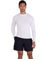 Mountain Warehouse - Long Sleeve Rash Vest Sun Protection Quick Drying Swimwear Stretchy Beach Surf Top Polyamide - Lyst