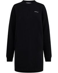Off-White c/o Virgil Abloh - Floral Embroidered Arrow Logo Dress - Lyst