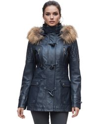 Infinity Leather - Lamb Quilted Parka Fur Hood Jacket- Duchess - Lyst