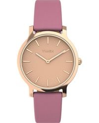 Timex - Transcend Watch Tw2V66900 Leather (Archived) - Lyst