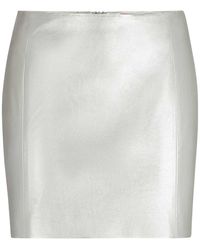 HUGO - Rusine-1 Regelmatige Minirok (zilver) - Lyst