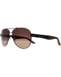 Ferragamo - Aviator Matte Dark Ruthenium Gradient Sf275S - Lyst