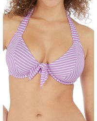 Freya - Beach Hut Bandless Halter Bikini Top - Lyst