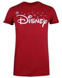 Disney - Ladies Logo T-Shirt (Cardinal) Cotton - Lyst