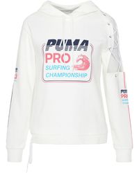 PUMA - X Rihanna Fenty Side Hoodie Cotton - Lyst