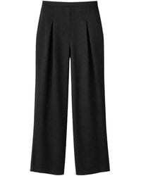MixRay - High-Waist Wide-Leg Crepe Trousers - Lyst