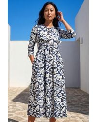 Roman - Petite Floral Midi Dress - Lyst