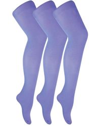 Sock Snob - 3 Pair Multipack Ladies 40 Denier Pastel Tights - Lyst