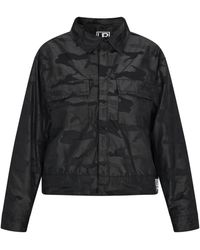 Schmuddelwedda - Blouson Grijze Camouflage - Lyst