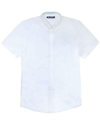 Ben Sherman - Script Geborduurd Wit Overhemd - Lyst