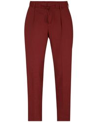 BOSS - Perin Solid Patterned Straight Trousers - Lyst