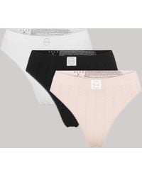 Elle - 3 Pack Seamless Thongs - Lyst