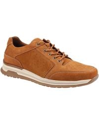 Hush Puppies - Joseph Lace Leather Trainers - Lyst
