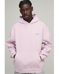 BoohooMAN - Oversized Sport Washed Over The Head Hoodie - Lyst