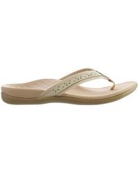 Vionic - Casandra Beige Teenslippers Dames - Lyst