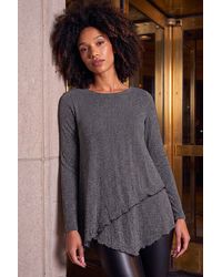 Roman - Shimmer Asymmetric Layered Top - Lyst