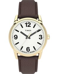 Timex - Easy Reader Watch Tw2U71500 Leather - Lyst