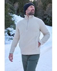 Mountain Warehouse - 'Ted' Borg Fleece Sweater Antipill Half Zip Warm Cosy Coat - Lyst