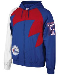 Mitchell & Ness - Shark Tooth Philadelphia 76Ers Jacket - Lyst