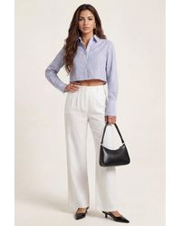 Urban Bliss - Linen Blend Wide Leg Trouser - Lyst