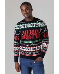 Tokyo Laundry - Dark Festive Jacquard Crew Neck Jumper - Lyst