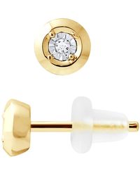 Diadema - Diamond Stud Earrings 0.020 0.50 Cts Cts Illusion - Lyst