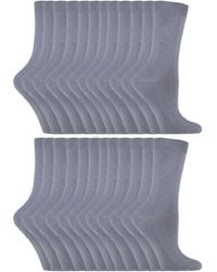 Sock Snob - 24 Pairs Ladies Plain Cotton Rich Dress Socks - Lyst
