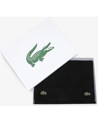 Lacoste - Beanie And Scarf Set - Lyst