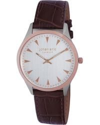 Johan Eric - Helsing¸R, Dial Watch W Triangular Rose Tone Hr-Markers, Calfskin Band Leather - Lyst