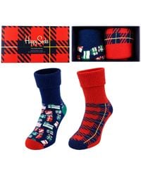 Happy Socks - 2-Pack Holiday Cozy Gift Set Cotton - Lyst