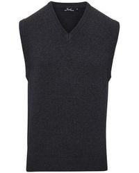 PREMIER - Knitted Sleeveless Sweater Vest - Lyst