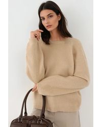 Hiccup - Weicher Strukturierter Rundhals Basic Pullover - Lyst