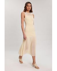Karen Millen - Figure Form Woven Bandage Mix Dress - Lyst