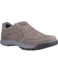 Hush Puppies - Jasper Leather Nubuck Moccasins Shoes - Lyst