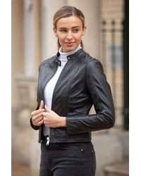 Ashwood Leather - 'Serefina' Real Biker Jacket - Lyst