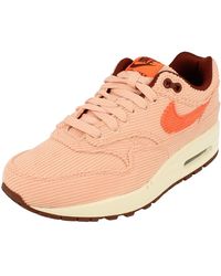 Nike - Air Max 1 Prm Trainers Coral - Lyst