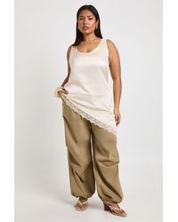 Boohoo - Plus Scoop Neck Asymmetric Hem Cami Top - Lyst