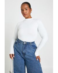 Boohoo - Plus Second Skin Long Sleeve Top - Lyst