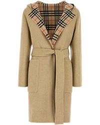 Burberry - Wool Reversible Coat - Lyst