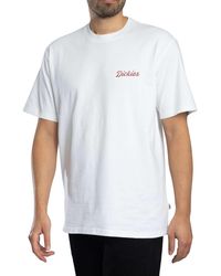 Dickies - Wellsville T-Shirt Met Grafische Print Op De Achterkant - Lyst