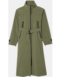 Lacoste - Long Oversized Water-Repellent Parka Jacket - Lyst